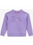Baskılı Kız Çocuk Lila Sweatshırt BRB5WG-SWT6036 1