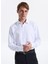Slim Fit Gömlek Yaka Armürlü Beyaz Erkek Gömlek Maydos-Y 402 1