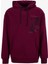 D5WM-SWT3881 Bordo Kapüşon Yaka Relaxed Baskılı Erkek Sweatshırt 3