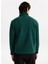 D5WM-SWT3300 Koyu Yeşil Fermuarlı Yaka Basic Düz Erkek Polar Sweatshırt 5