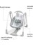 ConvertMe 2'si 1 Arada Kompakt Taşınabilir Otomatik Bebek Salıncağı ve Bebek Koltuğu, Pil Tasarrufu Sağlayan Titreşimler, Doğa Sesleri, 0-9 Ay 3-9 kg (Swell) 8