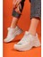 Kadın Sneaker Bej Vizon Düz Taban Ortapedik İç Taban 1.sınıf Malzeme 11
