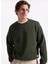 Bisiklet Yaka Koyu Yeşil Erkek Sweatshırt 12279677_JJGRADY Sweat Crew Neck 1