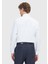 Beyaz Düz Slim Fit Dokuma Klasik %100 Pamuk Gömlek 5