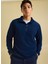 Bisiklet Yaka Düz Lacivert Erkek Sweatshırt PBF5WM-SWT 5054 3