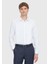 Beyaz Düz Slim Fit Dokuma Klasik %100 Pamuk Gömlek 1