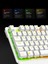 Km-Rx7 Fortuna V2 Gökkuşağı Aydınlatmalı USB Beyaz Gaming Combo Q Gaming Klavye + 12800 Dpi Mouse 3