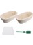 Banneton Proofing Sepet Seti - Artisan Hamur Mayası Ekmek Fırın Sepeti Hamur Kazıyıcı/kesici ve Brotform Bez Astarı (Yurt Dışından) 1