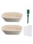 Banneton Proofing Sepet Seti - Artisan Hamur Mayası Ekmek Fırın Sepeti Hamur Kazıyıcı/kesici ve Brotform Bez Astarı (Yurt Dışından) 2