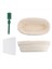 Banneton Proofing Sepet Seti - Artisan Hamur Mayası Ekmek Fırın Sepeti Hamur Kazıyıcı/kesici ve Brotform Bez Astarı (Yurt Dışından) 3