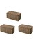3x Rattan Doku Kutusu Vintage Peçete Tutucu Kasa Dağınık Depolama Konteyneri Kapağı Oturma Odası Masası Dekorasyonu (Kahve) (Yurt Dışından) 1