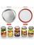 24 Pcs Mason Kavanoz Kapakları Normal Ağız Konserve Kapakları Yeniden Kullanılabilir Bölünmüş Tipi Sızdıran Silikon Mühriler ile Konserve Kapakları Halkalar Halkalar (Yurt Dışından) 3