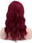 Dalgalı Kısa Perçemli Fiber Sentetik Peruk - Kızıl 5