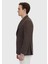 Kahverengi Desenli Zeroweight Slim Fit %100 Yün Ceket 5