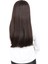 Fiber Sentetik Uzun Düz Peruk - Koyu Kahve 4