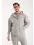 %100 Pamuk Kapüşonlu Fermuarlı Erkek Sweatshirt 1