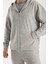 %100 Pamuk Kapüşonlu Fermuarlı Erkek Sweatshirt 3