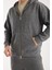 %100 Pamuk Kapüşonlu Fermuarlı Erkek Sweatshirt 3