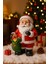 Noel Baba Figürlü yılbaşı Christmas Şık Renkli Dekoratif El Yapımı Süs polyester Hediye Biblo 25 cm 1
