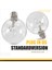 25PCS G40 Yedek Ampul E12 Candelabra Vida Base LED Globe Ampulleri Iç Mekan Dış Mekan Ipleri Işıklar Sıcak Beyaz (Yurt Dışından) 5