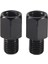 2 Adet Motosiklet Aynası Adaptörleri Saat Yönünde 8mm Ila 10MM Siyah Dönüştürür (Yurt Dışından) 1