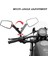 7/8 Inçlik Gidon Montajlı Evrensel Açı Ayarlanabilir Motosiklet Aynası ve Bisiklet Scooter Moped Için 8/10MM Vidalar (Yurt Dışından) 3
