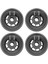 4 x Bulaşık Makinesi Alt Sepet Rail Wheels Bosch Neff &amp; Siemens Gray 165314 (Yurt Dışından) 1
