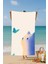 Kedi Kelebek Desenli Pamuk Plaj Havlusu – Desenli Tasarım – 75X150 cm 2