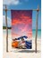 Skyline Gün Batımı Pamuk Plaj Havlusu – Desenli Tasarım – 75X150 cm 1