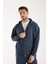 Erkek %100 Pamuk Fermuarlı Kapüşonlu Sweatshirt - Basic Rahat Hoodie 1