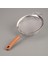 Ahşap Saplı Süzgeç - Gri / Kahverengi - 19 cm 1