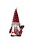 Noel Süslemeleri Noel Ekose Şapka Heykelcik Kırmızı ve Siyah Ekose Alfabe Duran Gnome Erkek (Yurt Dışından) 1
