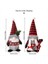 Noel Süslemeleri Noel Ekose Şapka Heykelcik Kırmızı ve Siyah Ekose Alfabe Duran Gnome Erkek (Yurt Dışından) 3
