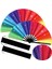 4pcs Glitter Rainbow Hand Fan Elde Taşına Fan Performansı Clack Dance Fan Çin Festival Fan Dekoratif Katlanır Fan (Yurt Dışından) 2