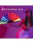 4pcs Glitter Rainbow Hand Fan Elde Taşına Fan Performansı Clack Dance Fan Çin Festival Fan Dekoratif Katlanır Fan (Yurt Dışından) 3