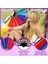 4pcs Glitter Rainbow Hand Fan Elde Taşına Fan Performansı Clack Dance Fan Çin Festival Fan Dekoratif Katlanır Fan (Yurt Dışından) 4