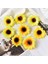 50PCS Yapay Ayçiçeği Kafaları Ipek Güneş Çiçekleri Yapay Ayçiçeği Düzenlemeleri Doğum Günü Partisi Ev Dekoru 7cm (Yurt Dışından) 4