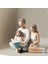 3 Figürin Ailesi Dekor Reçine Aile Heykeli Ebeveynler ve Kızı Heykel Leri Aile Ev Dekorasyonu (Yurt Dışından) 2