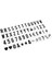 208PCS Sinematik Işık Kutusu Değiştirme Harfleri ve Numaraları Siyah (Led Işık Kutusu Dahil Değil !!) (Renk Siyah) (Yurt Dışından) 3