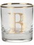 Monogram Bardak B 300 ml Altın Çizgili Cam Desenli Şık Sunum 1