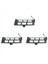 3x Ön Tampon Tow Hook Göz Kapağı 1248800105 Mercedes-Benz Eclass W124 84-1996 (Yurt Dışından) 1