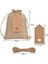 25 Paket Kağıt Etiketleri ile Küçük Çantalar Noel Yeni Yıl Parti Teşekkürler Drawstring Çantaları Takı Ambalaj Çantaları (Yurt Dışından) 4
