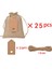 25 Paket Kağıt Etiketleri ile Küçük Çantalar Noel Yeni Yıl Parti Teşekkürler Drawstring Çantaları Takı Ambalaj Çantaları (Yurt Dışından) 5