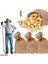 4pcs Ağır Hizmet Tipi Büyük Çuval Bezi Çantaları 40X24 Inç Kalınlaşmış Jüt Patates Depolama Çuvalları 32 8ft Halat Yeniden Kullanılabilir Patates Çantaları (Yurt Dışından) 5