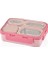 Çelik Beslenme Kutusu Pembe Paslanmaz 800 ml Dikdörtgen Şekil Sızdırmaz Tasarım 3