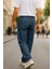 Erkek Yüksek Bel Bol Kesim Baggy Loose Fit Jean PANTOLON-C352 4