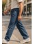 Erkek Yüksek Bel Bol Kesim Baggy Loose Fit Jean PANTOLON-C352 6