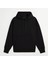 Soarte Unisex Şardonlu Kapüşonlu Kanguru Cepli Relaxed Fit Sweatshirt Siyah 5