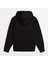 Soarte Unisex Şardonlu Kapüşonlu Kanguru Cepli Relaxed Fit Sweatshirt Siyah 6