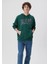 Erkek Zümrüt Yeşili M067149-71874 Kapişonlu Sweatshirt 17